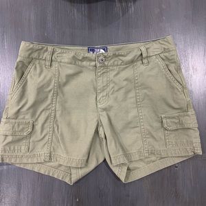 The North Face olive shorts size 6